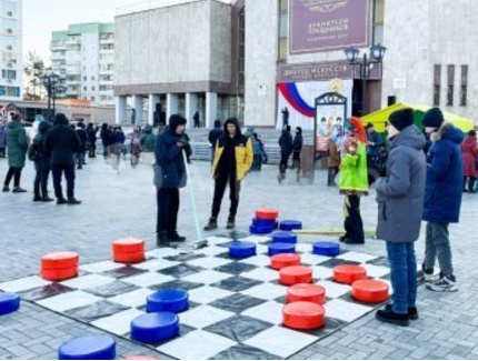 Шашки гигантские из ПВХ. Игровое поле стандарт + 24 шашки АЭРОМИР 63 Детские площадки #2