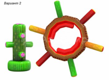Аттракцион Мельница. Кактус АЭРОМИР 1749_2369 Детские площадки #4