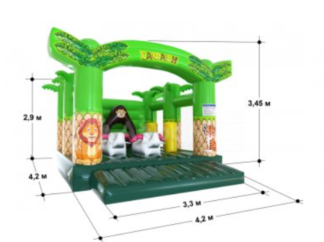 Батут надувной Сафари АЭРОМИР 5 Детские площадки