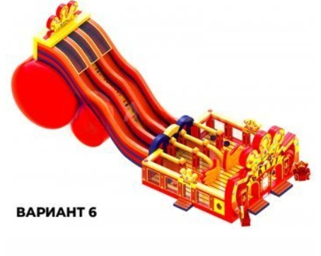 Центр игровой надувной Царь-батут 100 м². Вариант 6 (11,8 х 26,3 х 11,5 м) АЭРОМИР 1487_2177 Детские площадки